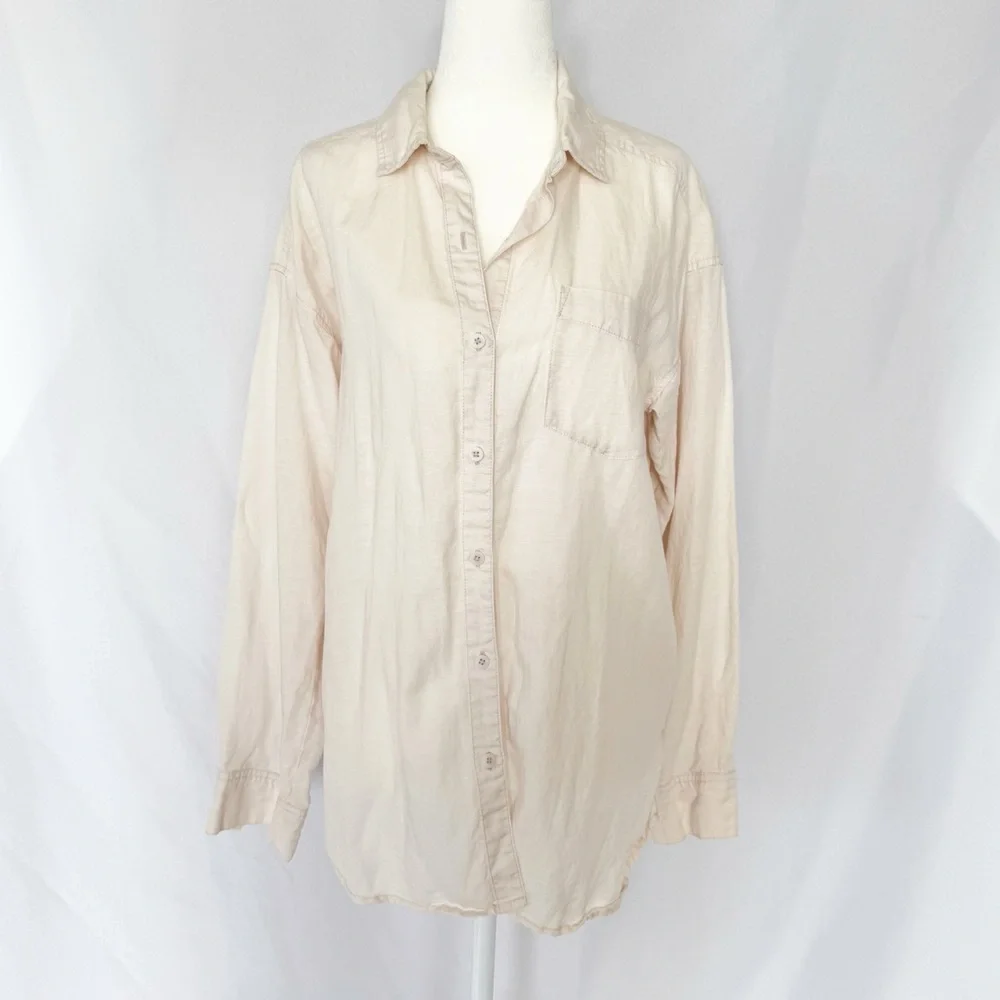 Splendid Button Down Shirt+Wide Leg Pants XS - Picture 2 of 12